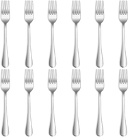 "Qucher 20.8Cm(8.2\")12 StüCk Tafelgabeln MenüGabeln Gabeln Besteck Set Edelstahl"