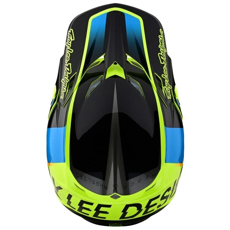 Troy Lee Designs SE5 Composite Qualifier Yellow MX ATV Helmet Adult Medium