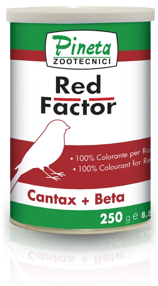 Pineta Red Factor 250g Futterzusatz für rote und rotgrundige Kanarienvögel