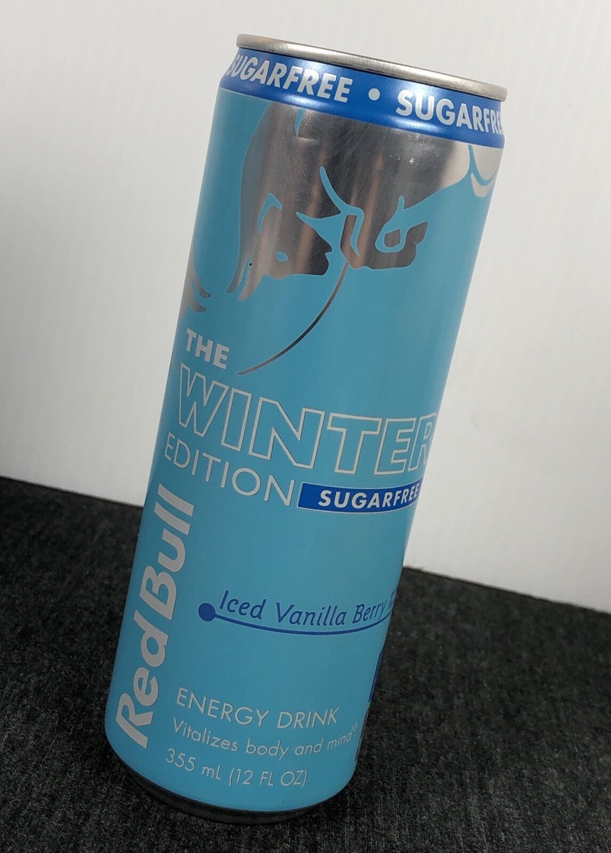 Red Bull Winter Edition Sugar Free Iced Vanilla Berry 12 Oz