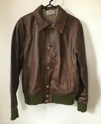 levis leather jacket brown