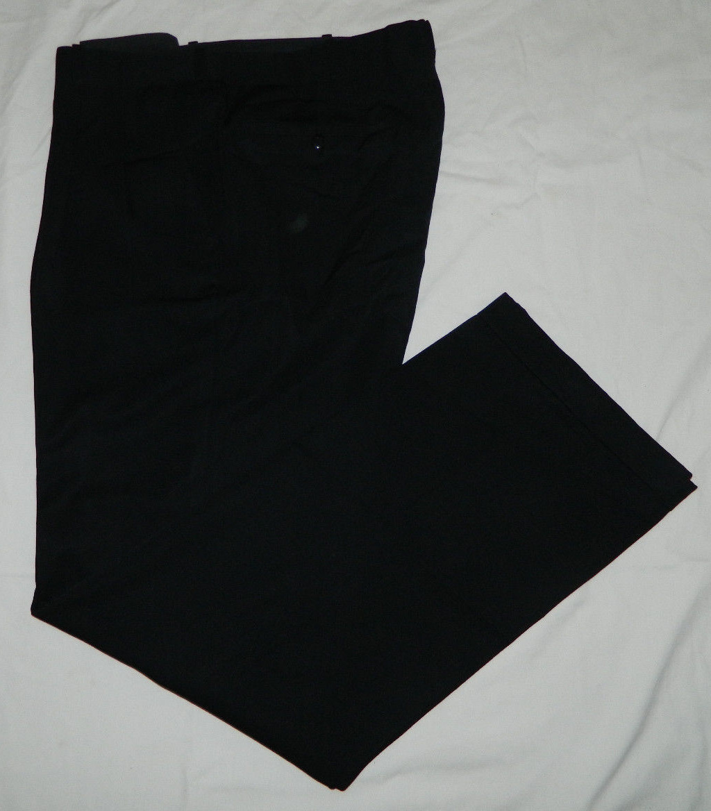 Men Unbranded Solid Black Dress Work Pants Size In The Description eBay