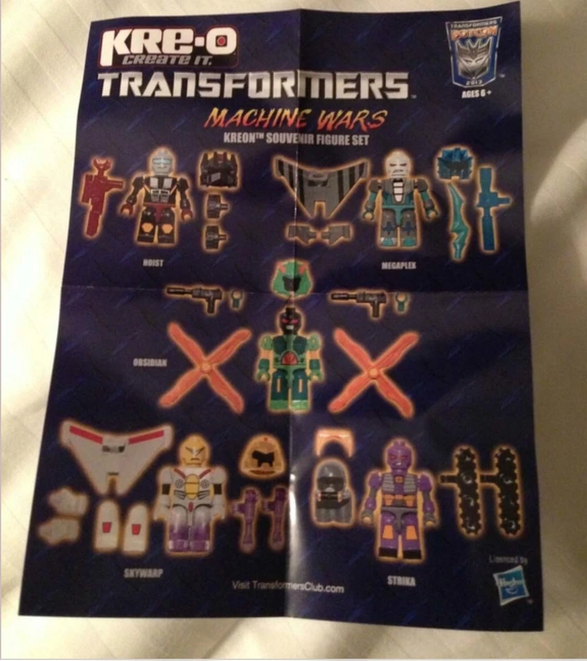 💥2013 Transformers Botcon Exclusivo Machine Wars KRE-O Juego Sellado de 5 Figuras  Foto 2 de 4