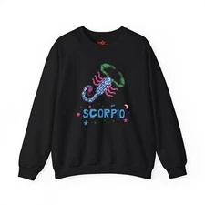 Scorpio Zodiac Sweatshirt, Astrology Gift, Unisex Crewneck, Horoscope Apparel