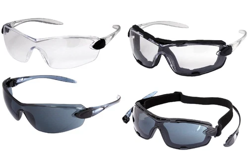 Safety Glasses Spectacles Foam Seal & Strap Interchangeable Comfort UCI RIGA