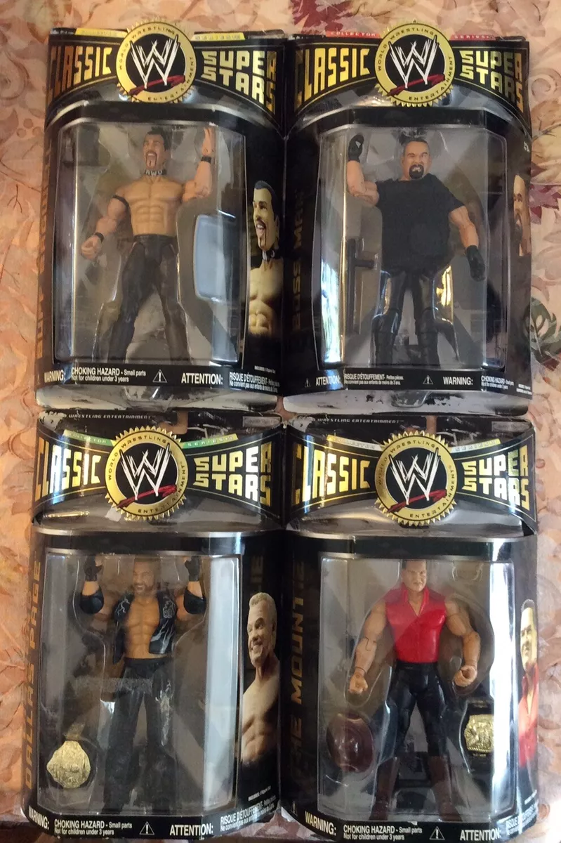 JAKKS PACIFIC WWE CLASSIC SUPER STARS RARE LOT 4 MOUNTIE