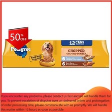 Pedigree Chopped Ground Dinner Chicken, Liver, Pack Wet Dog Food - 13.2oz/12ct