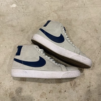 Nike Shoes Mens Size 5.5 SB Blazer Mid Athletic Sneaker White Suede Mid Top