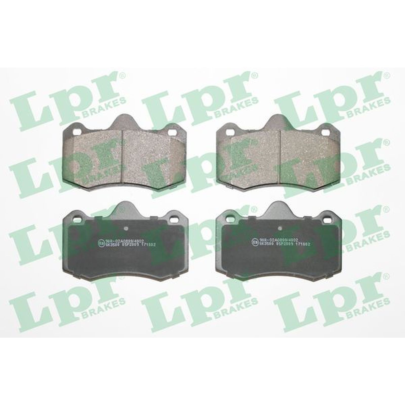 1x ORIGINAL® Lpr 05P2009 Bremsbelagsatz, Scheibenbremse, Bremsklötze