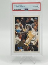 Kevin Garnett GEM Rookie Card - 1995-96 Topps #237 (RC) PSA 10 GEM MINT. rookie card picture