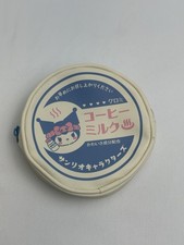 Sanrio Kuromi Kawaii Coffee Milk Blue Pink Round Coin Purse Pouch Zipper