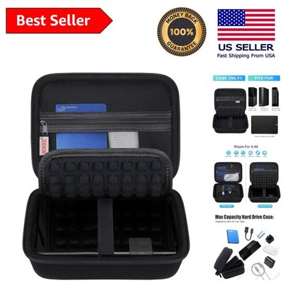 Travel-Friendly Hard Drive Case for WD Elements & Seagate, Waterproof & Secure