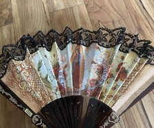 Vintage Spanish Folding Fan Made In Spain