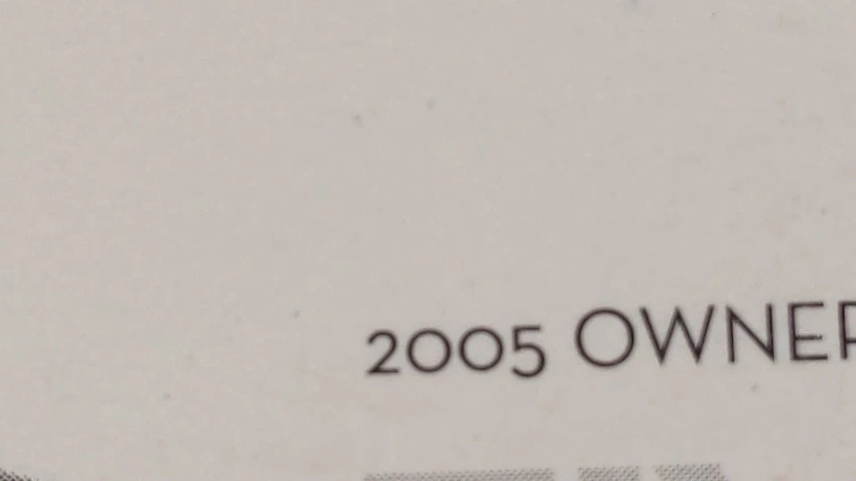2005 年福特五百名车主手册 CEVJD — 第 2/4 张图片