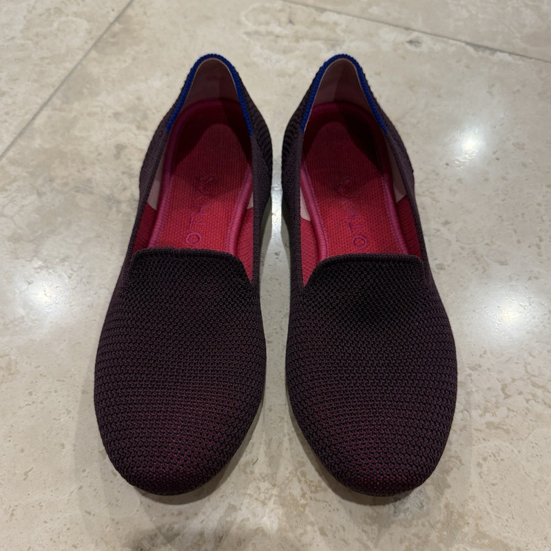 Rothy’s The Loafer in Berry Lattice (retired), Women’s Size 7.5
