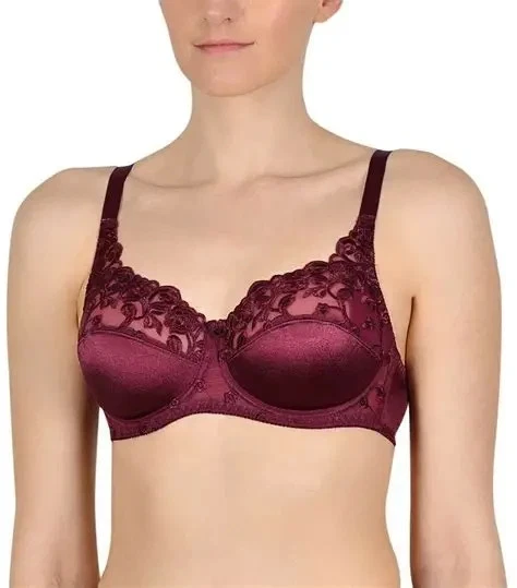 2 x новый потрясающий Naturana шикарный кружевной бюстгальтер на косточках бордовый 46D (ЕС 105D) - Изображение 2 из 3
