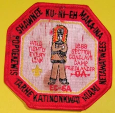 1988 OA Conclave Section EC-6A Camp Friedlander Dan Beard Council BSA