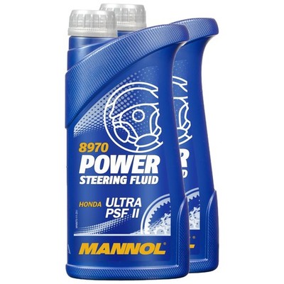 Hydrauliköl MANNOL Power Steering Fluid Honda 2x 1 Liter Servo Lenkung Öl Honda