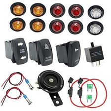 Turn Signal Kit,Universal UTV ATV SXS Turn Signal Horn Kit Street Legal Kit