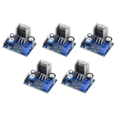 5Pcs Audio Amplifier Board Module Mono 18W 6-12V with Volume Adjustment Knob