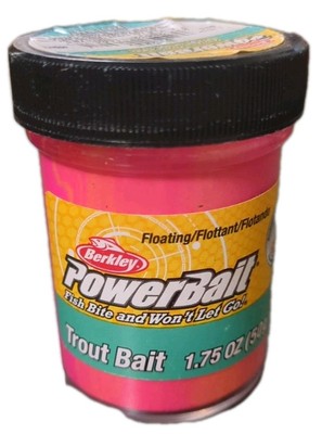 Berkley Scent Attractant PowerBait Trout Bait Dough Jar 1.75 Oz Sherbet BTBSB2