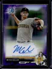 2019 Topps Chrome Mitch Keller Auto Purple Refractor RC #/250 Pirates Rookie