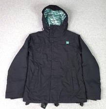 DC Shoes Jacket Mens Medium Black Hooded Ehot...