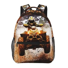 Backpack Dirt Quad Bike 4 Wheelers Off Road Ride on ATV, Travel Laptop Backpa...