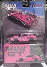 MINI GT #872 - PINK - PORSCHE 911 GT3 R#80 2023 IMSA VIRginia ROXY AO RACING