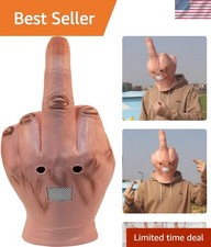 Middle Finger Funny Head Mask Costume Party Prop Adult Middle Finger Mask