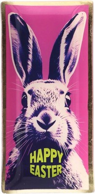GIFTCOMPANY Love Plates, Glasteller L, Motiv: Hase, Happy Easter, Pink