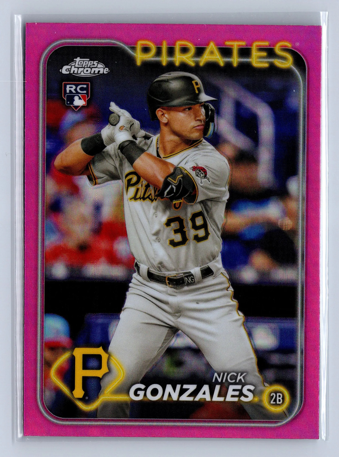 2024 Topps Chrome Nick Gonzales Pink Refractor #72