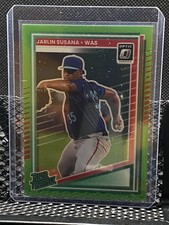 Jarlin Susana 2025 Donruss Optic Rated Prospect Lime Green #145/149 #140 - Nats