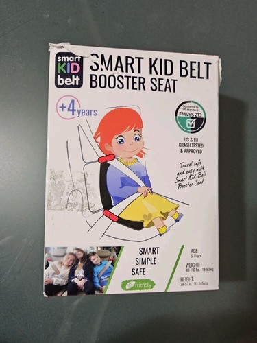 Smart Kid Belt Safest Pocket Size Car Booster Seat Child Restraint System +4 Y.O