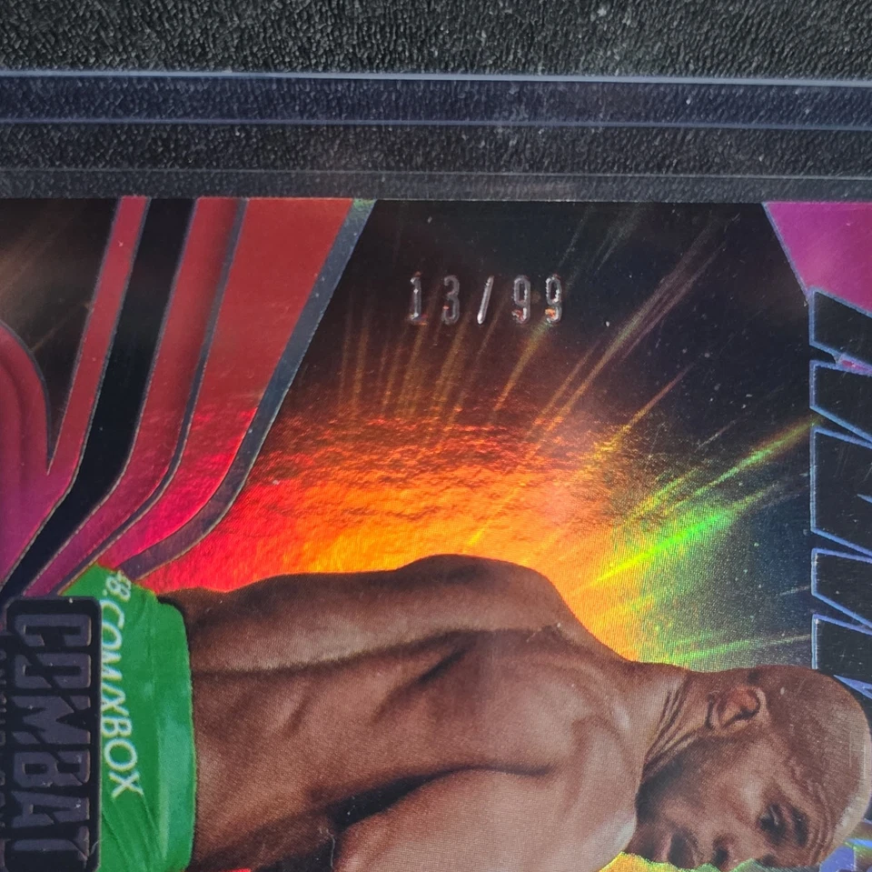 2025 Panini Combat Anthology MMA Stars Demetrious Johnson Red Auto Autograph /99 - Image 3 of 3
