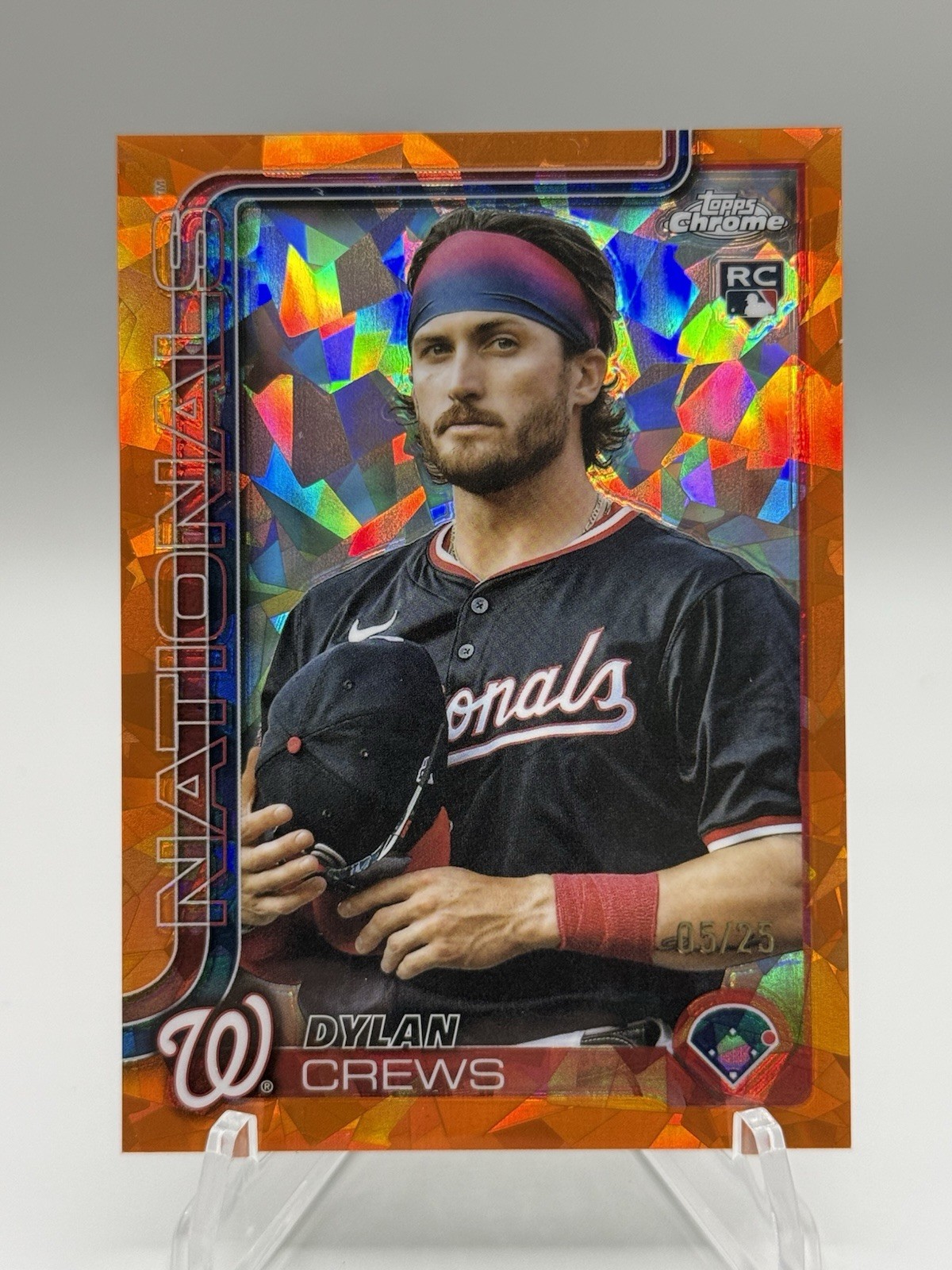 2025 Topps Chrome Sapphire DYLAN CREWS Rookie RC Image Variation IV Orange /25