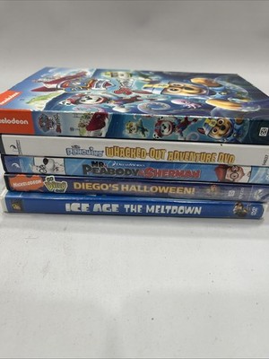 5 DVD Lot Nickelodeon And Dreamworks Kids Cartoons