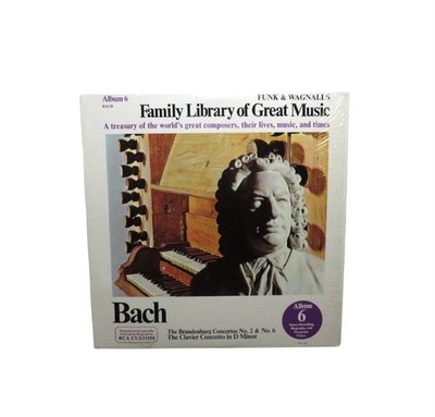 Family Library Of Great Music LP BACH Funk & Wagnalls Album 6 LP Vinyl 1976