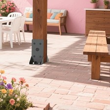 Heavy-Duty Post Bracket-Deck Railing Support For Pergola, Outdoor Structures