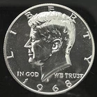 1968-S Kennedy Half Dollar Direct From Proof Set- 40% Silver!