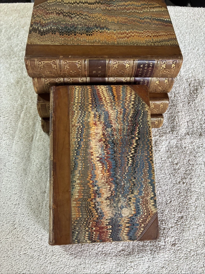 The Poetical Works of Edmund Spencer - 1855 - 5 Volumes - SEE PHOTOS!! 🔥  - Image 2 of 4