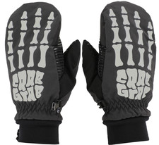 Brand New Mens Crab Grab Slap Snowboard Mittens 65 Bones Reflective DWR coating