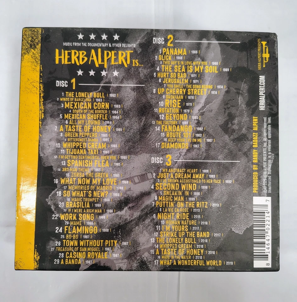 3 CD Complete Box Set with BOX! HERB ALPERT IS... Like New Condition Foto 4 de 4
