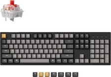 Keychron C2 Pro Wired Custom Mechanical Keyboard Full Size Layout Red Switch PBT