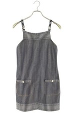 Chanel Striped Coco Mark Dress Size 34, 25SS, Used