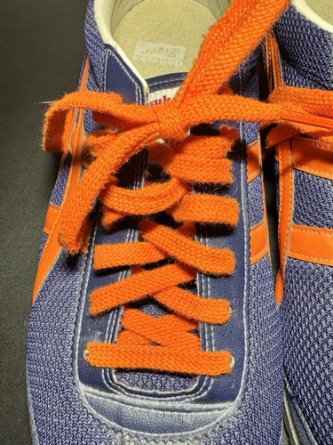Scarpe Asics Tiger Onitsuka blu e arancione runner tennis palestra uomo taglia 8 - Foto 10 di 20