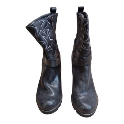 Bugatti gr 37 Damen Boots Stiefel Stiefeletten Sehr Gut K27