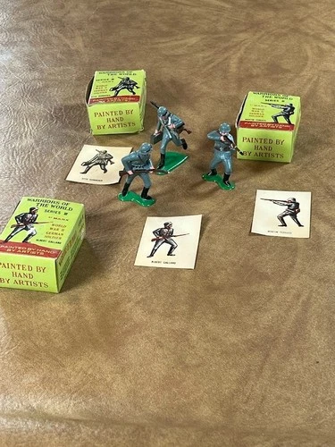 Marx Plastic Playset Warriors of the World WW2 Germans 3rd Series Boxes, Cards