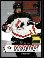 2024-25 Upper Deck Team Canada Juniors Prospectus Momentous Jett Luchanko Canada