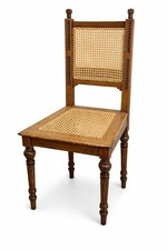 Antiker Holzstuhl mit Wiener Geflecht – restauriert – stabil & dekorativ